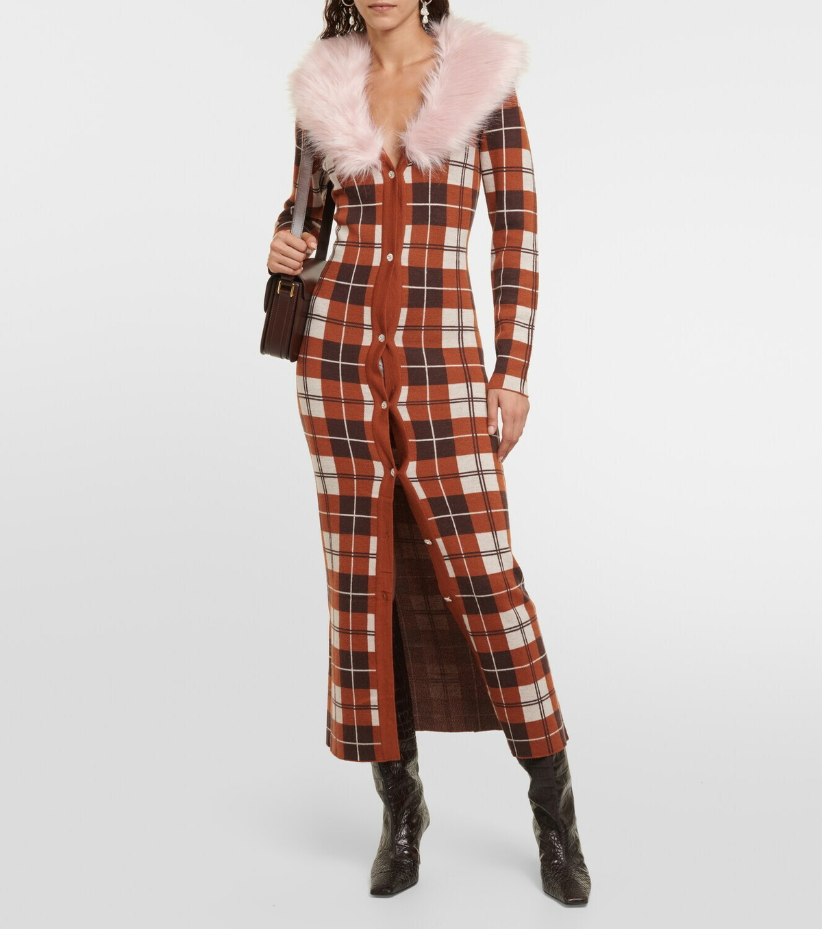 Dodo Bar Or Ravid jacquard wool midi dress