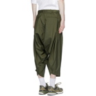 N.Hoolywood Khaki Technical Cropped Trousers