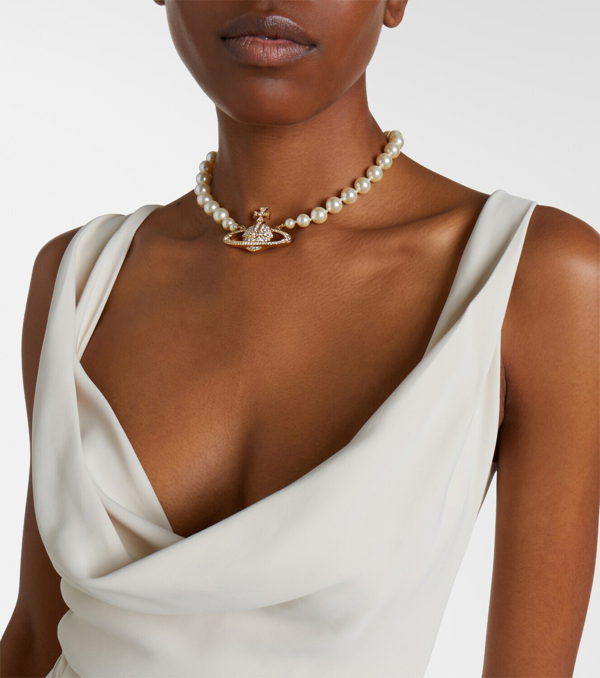 Vivienne Westwood Panther draped ruched midi dress