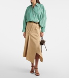 Loewe Amazona 180 Mini suede top-handle bag