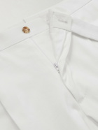 De Petrillo - Straight-Leg Cotton-Blend Twill Trousers - White
