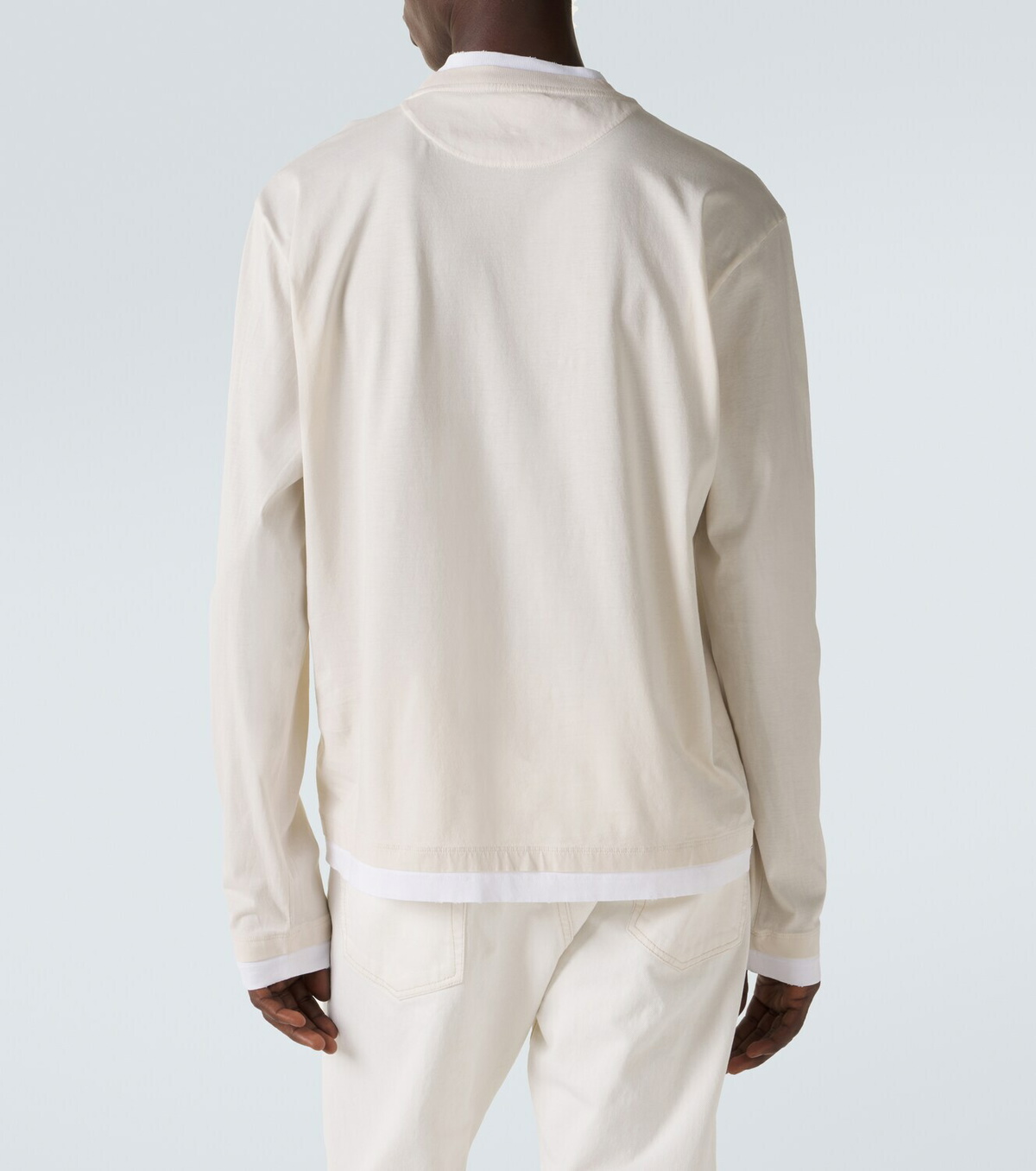 Prada Layered cotton jersey T-shirt
