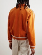 ICECREAM - Logo-Embroidered Velour Track Jacket - Orange