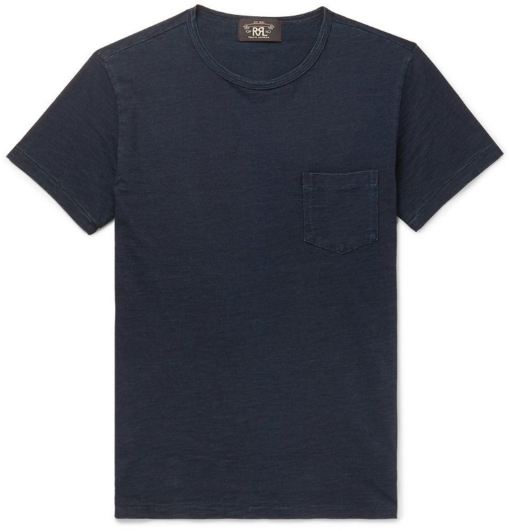 Photo: RRL - Slim-Fit Cotton-Jersey T-Shirt - Men - Blue