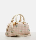 Valentino Garavani Gingham leather tote bag