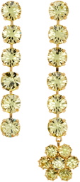 Magda Butrym Gold Crystal Drop Earrings