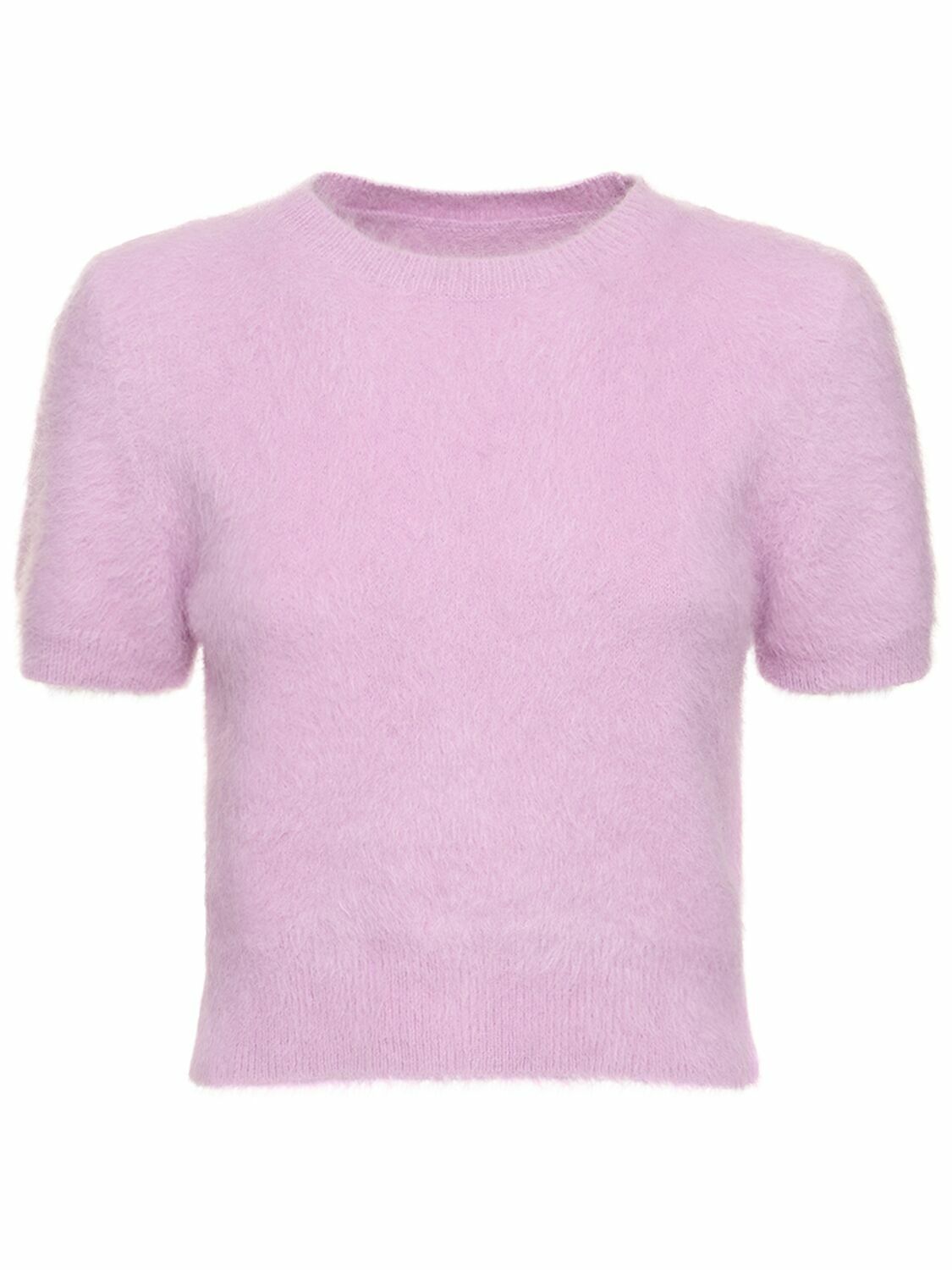 MAISON MARGIELA - Angora Blend Knit Cropped Sweater Maison