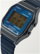 Timex - T80 34mm Resin and Stainless Steel Digital Watch