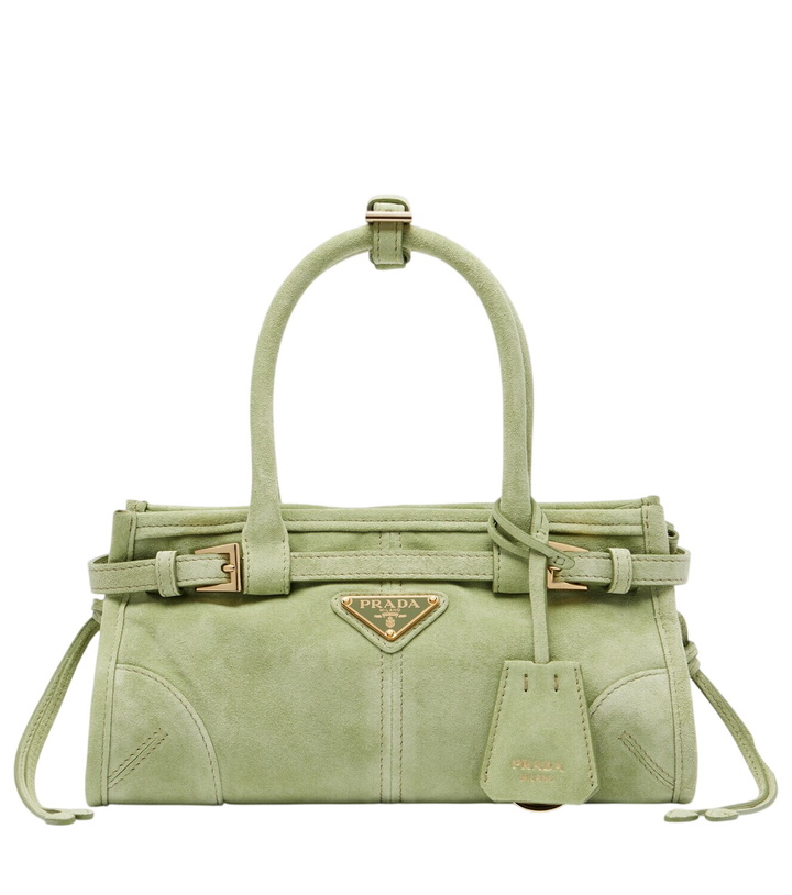Photo: Prada Prada Bonnie Mini suede top-handle bag