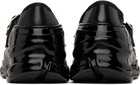 Simone Rocha Black Mesh Tracker Ballerina Sneakers
