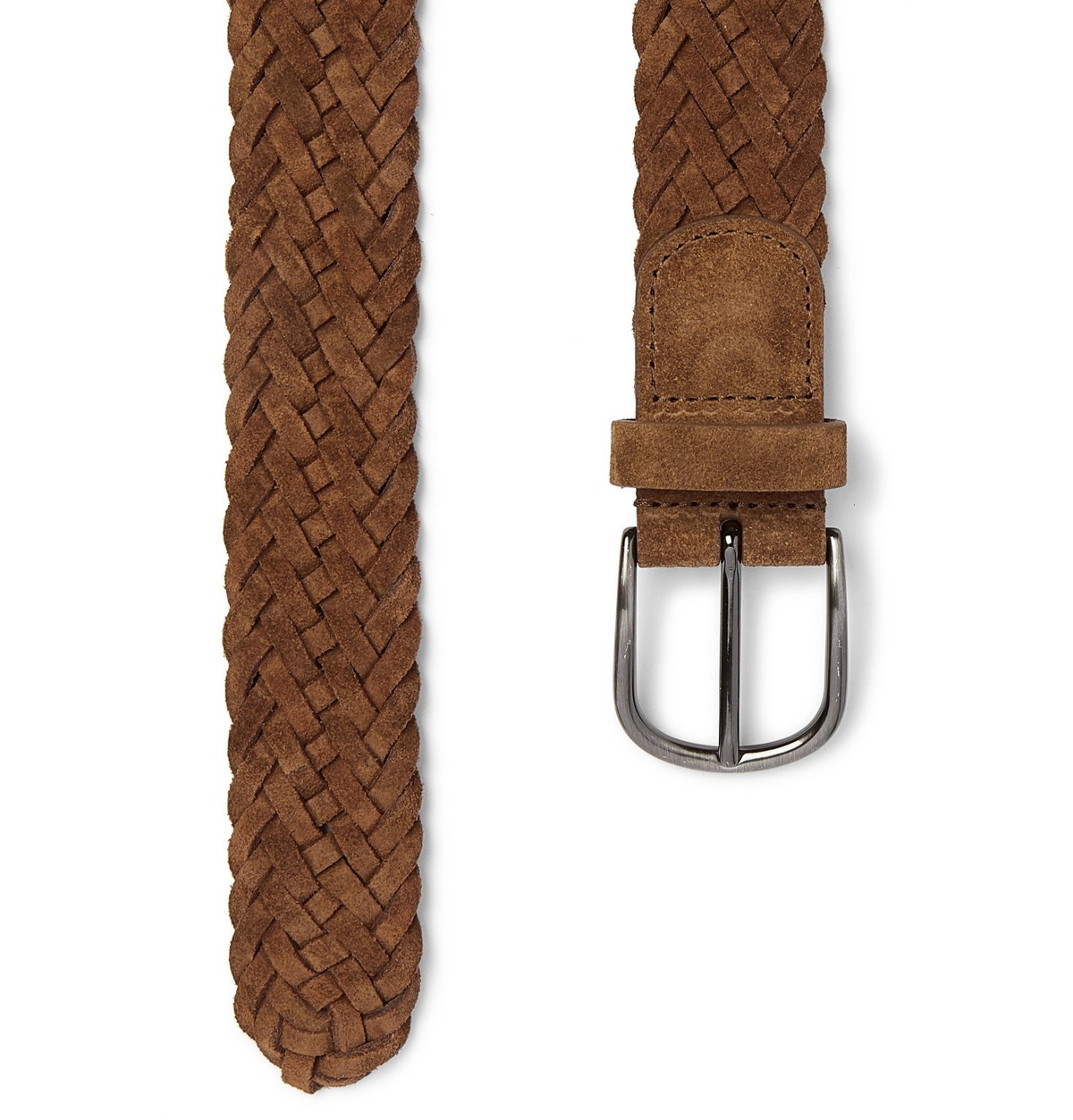 Anderson's Plain Leather Woven Belt