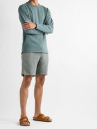 Hartford - Tank Pleated Linen Drawstring Shorts - Green