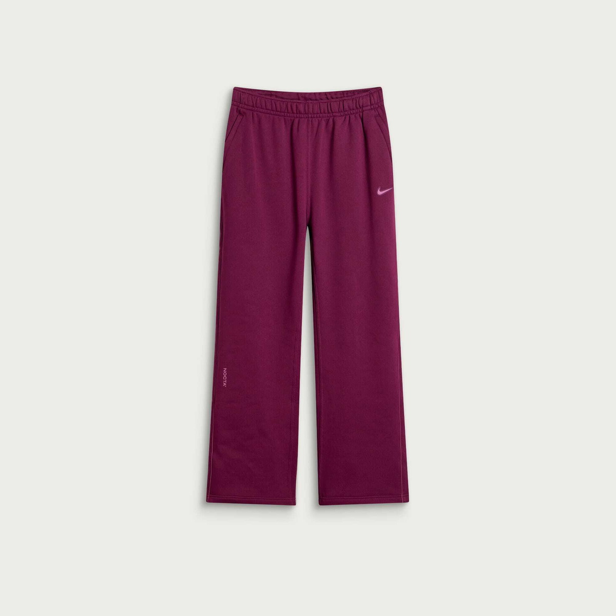 Nike Men's x Nocta Cardinal Stock Open Hem Sweat Pant in Bordeaux