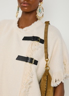 Isabel Marant Greya Bouclé Wrap Coat Ecru