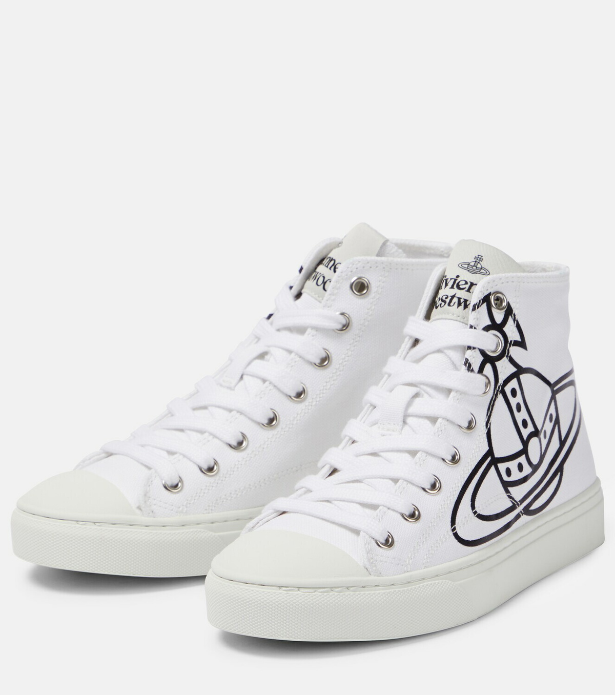 Vivienne Westwood Orb cotton canvas high-top sneakers