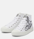 Vivienne Westwood Orb cotton canvas high-top sneakers