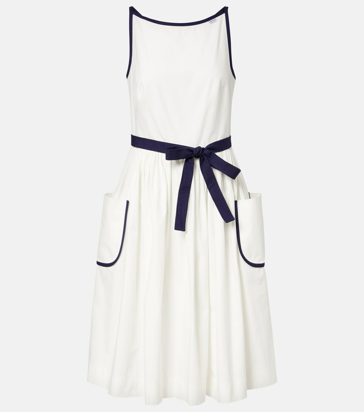 Prada Cotton and linen midi dress