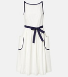 Prada Cotton and linen midi dress