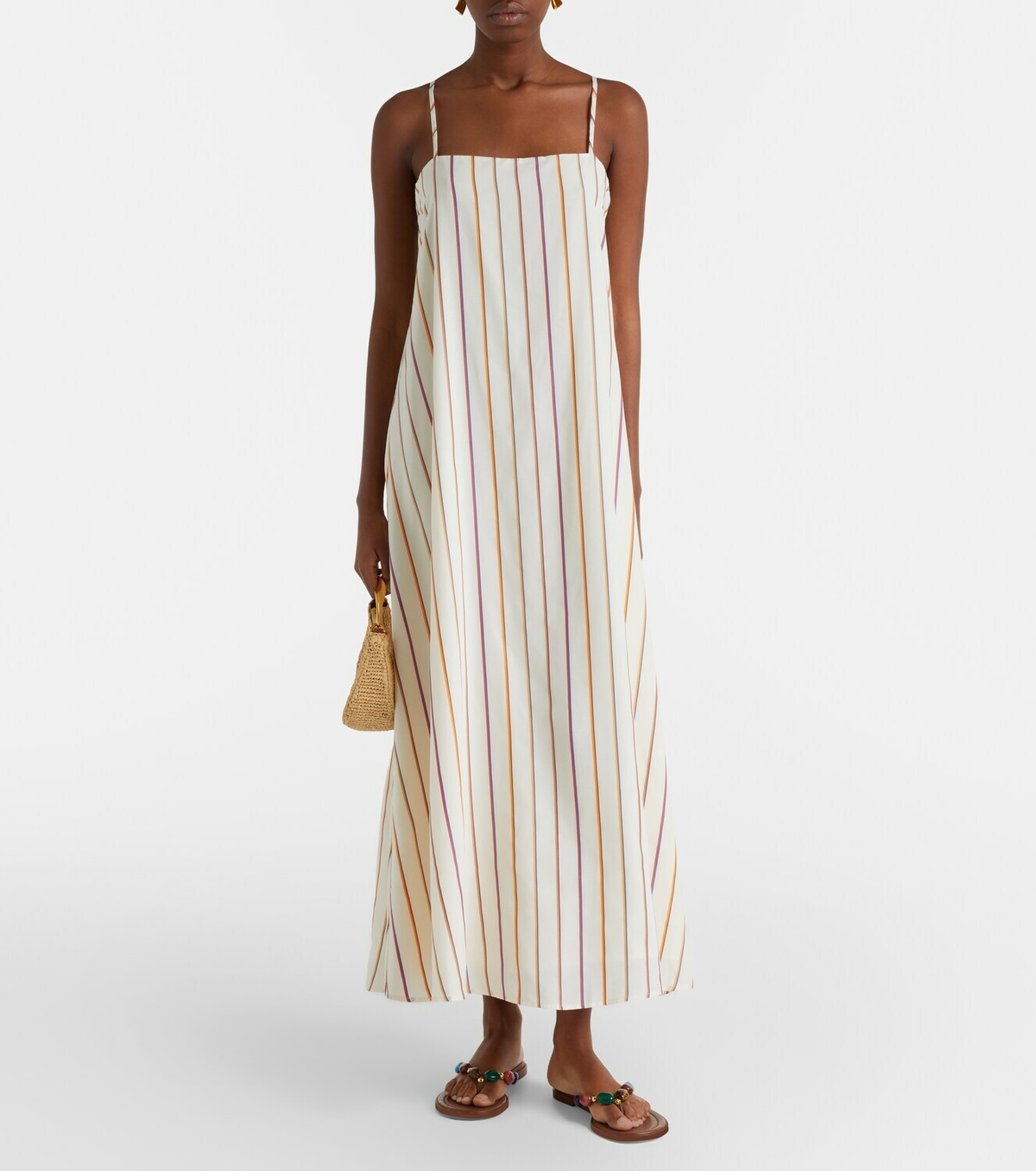 Asceno Melfi striped maxi dress