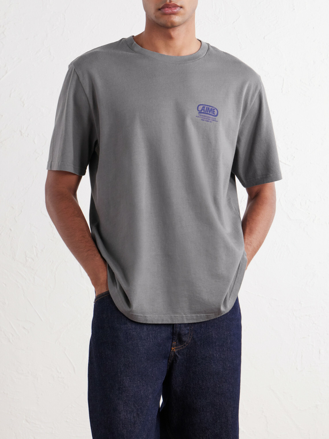 Aimé Leon Dore - Cycle Classic Logo-Print Cotton-Jersey T-Shirt - Gray