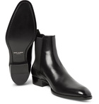 Saint Laurent - Polished-Leather Chelsea Boots - Black