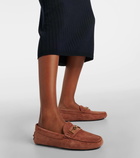 Tod's T-Ring suede loafers