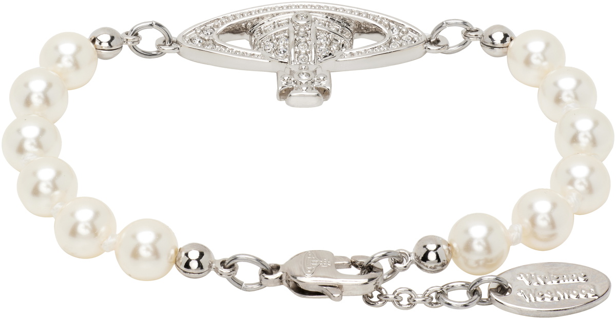 Vivienne Westwood Mini Bas Relief Pearl Bracelet Vivienne Westwood