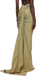 Masha Popova Blue & Yellow Trail Maxi Skirt