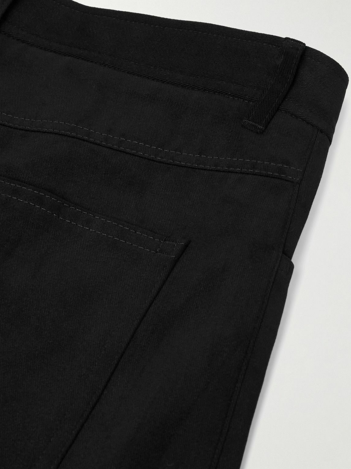 Rubinacci - Straight-Leg Cotton-Moleskin Trousers - Black