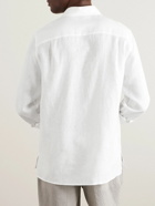 Loro Piana - Arizona Linen Half-Placket Shirt - White