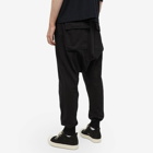 Rick Owens DRKSHDW Men's Prisoner Mediumweight Drawstring Pant in Black