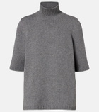 Alaïa Knitted cashmere-blend turtleneck top