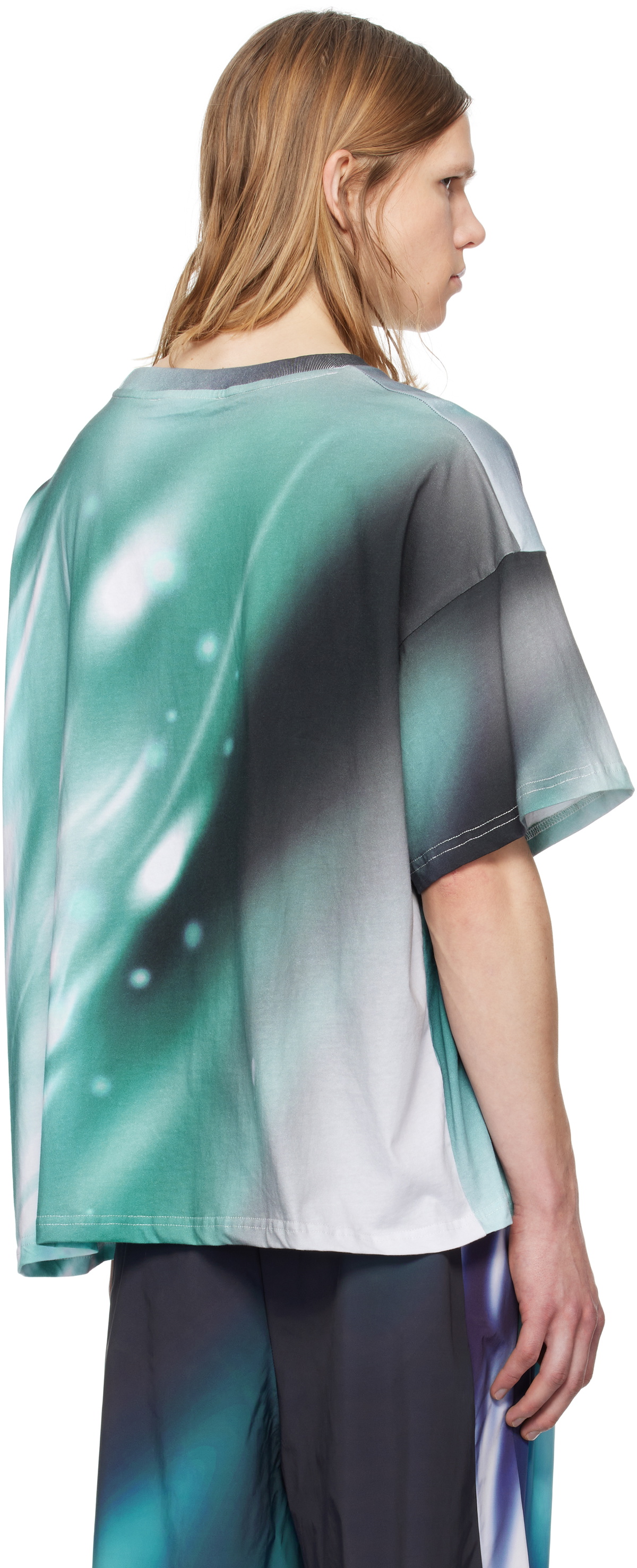 Gerrit Jacob Blue Printed T-shirt