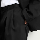Casablanca Men's Workwear Wool Belt Loop Trouser in Black
