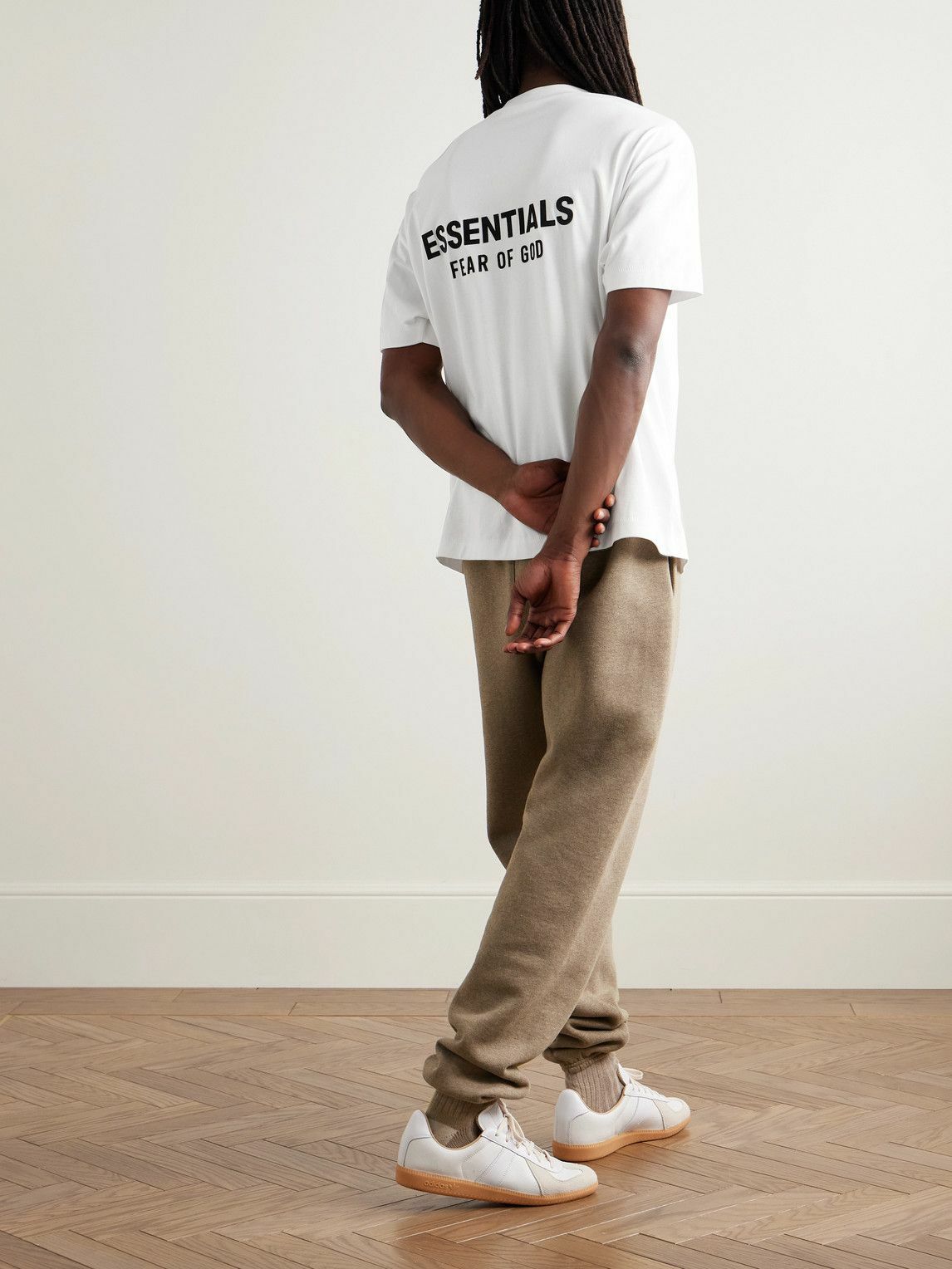【FEAR OF GOD ESSENTIALS】 コットンジャージー Tシャツ FEAR OF GOD ESSENTIALS - Logo-Appliquéd Cotton-Jersey T