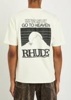 Rhude Moonlight Pack Printed Cotton T-shirt White