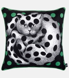 Fornasetti High Fidelity printed silk cushion