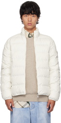 Moncler White Baudinet Down Jacket