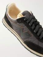 Visvim - FKT Runner Leather and Suede-Trimmed Shell Sneakers - Black