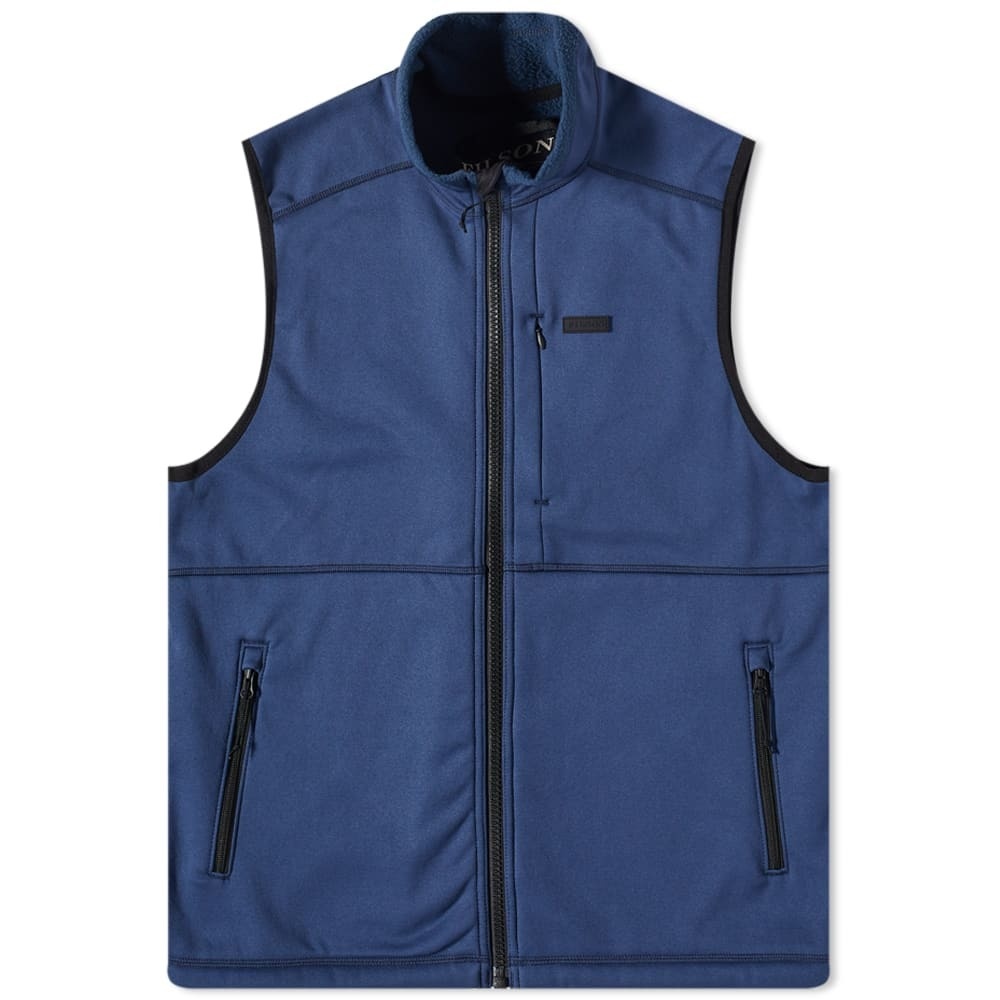 Photo: Filson Men's Granite Ridge Fleece Vest in Service Blue