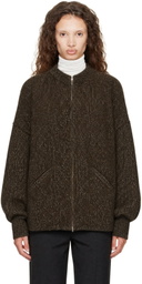 Cordera Brown Speckled Zip Jacket