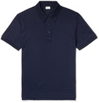 Brioni - Slim-Fit Cotton-Piqué Polo Shirt - Blue