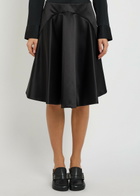 JW Anderson Asymmetric-hem Cotton and Silk-blend Mini Skirt Black