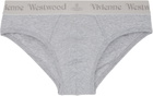 Vivienne Westwood Two-Pack Gray Cotton Briefs