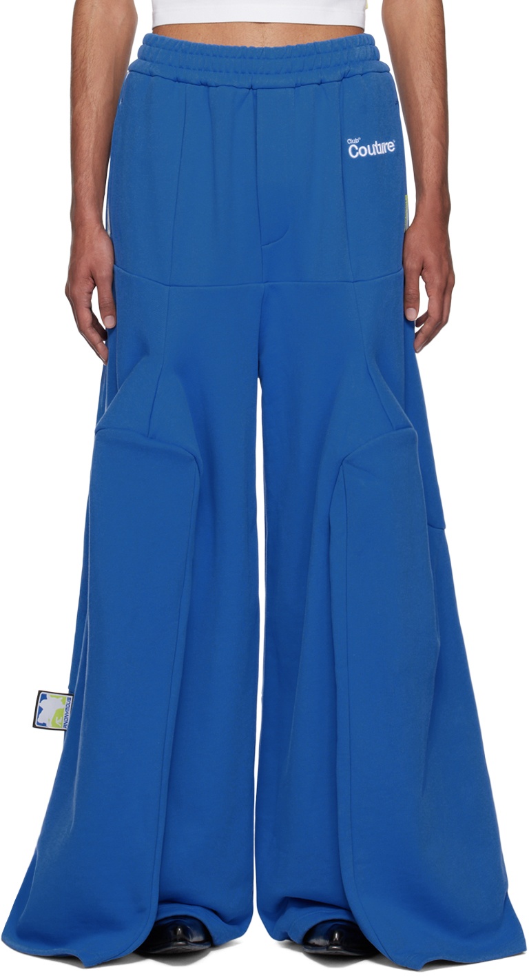 ANONYMOUS CLUB Blue Paneled Sweatpants
