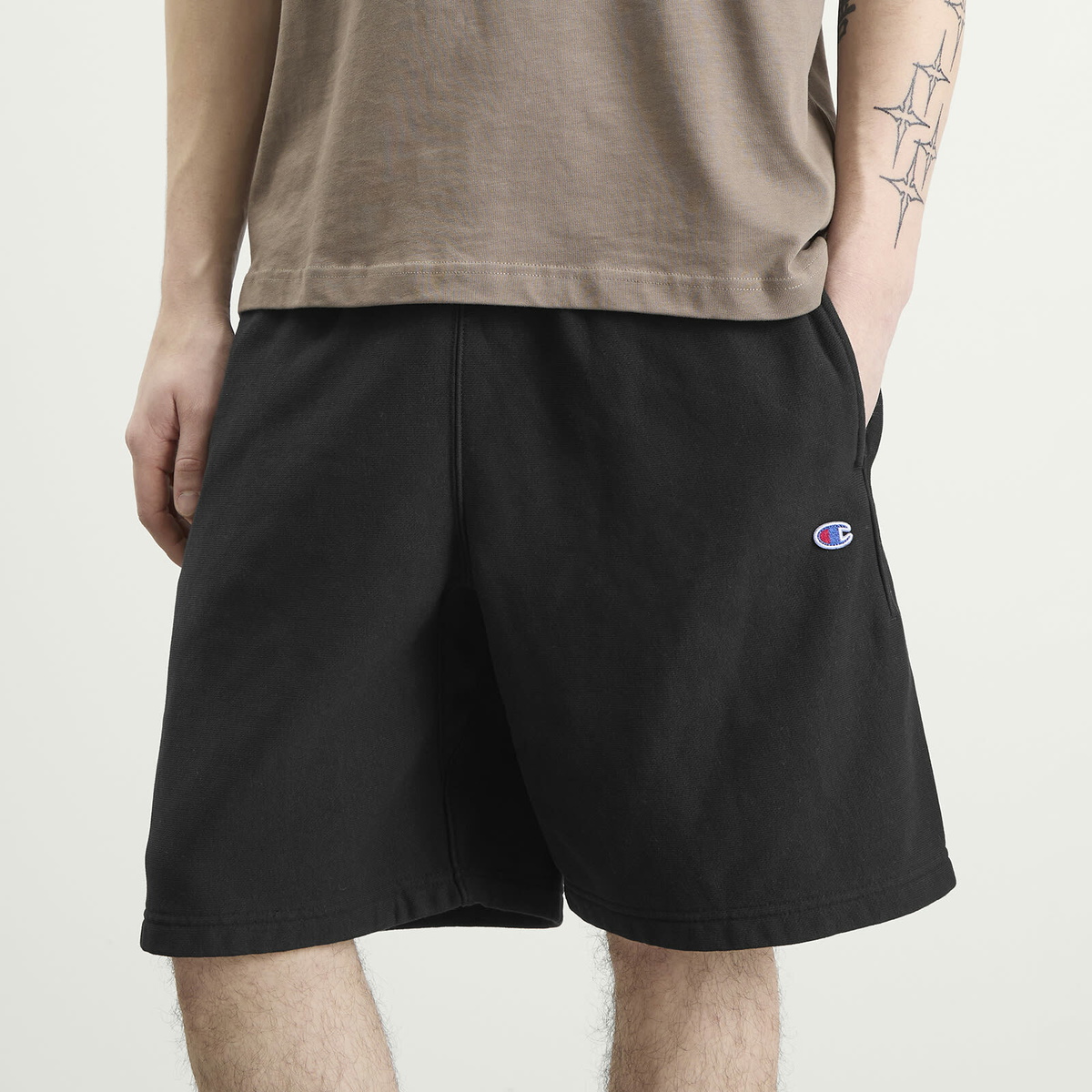 Champion Men's Reverse Weave Sweat Shorts in Black Champion