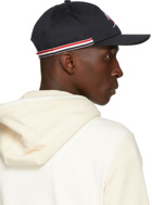 Thom Browne Navy Embroidered Surfer Cap