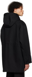 Bottega Veneta Black Hooded Coat