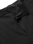 THEORY - Zaine Slim-Fit Linen-Blend Trousers - Black