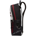 Dolce and Gabbana Black Striped King Backpack